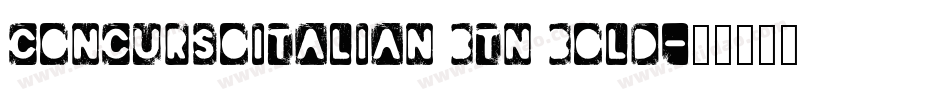 ConcursoItalian BTN Bold字体转换